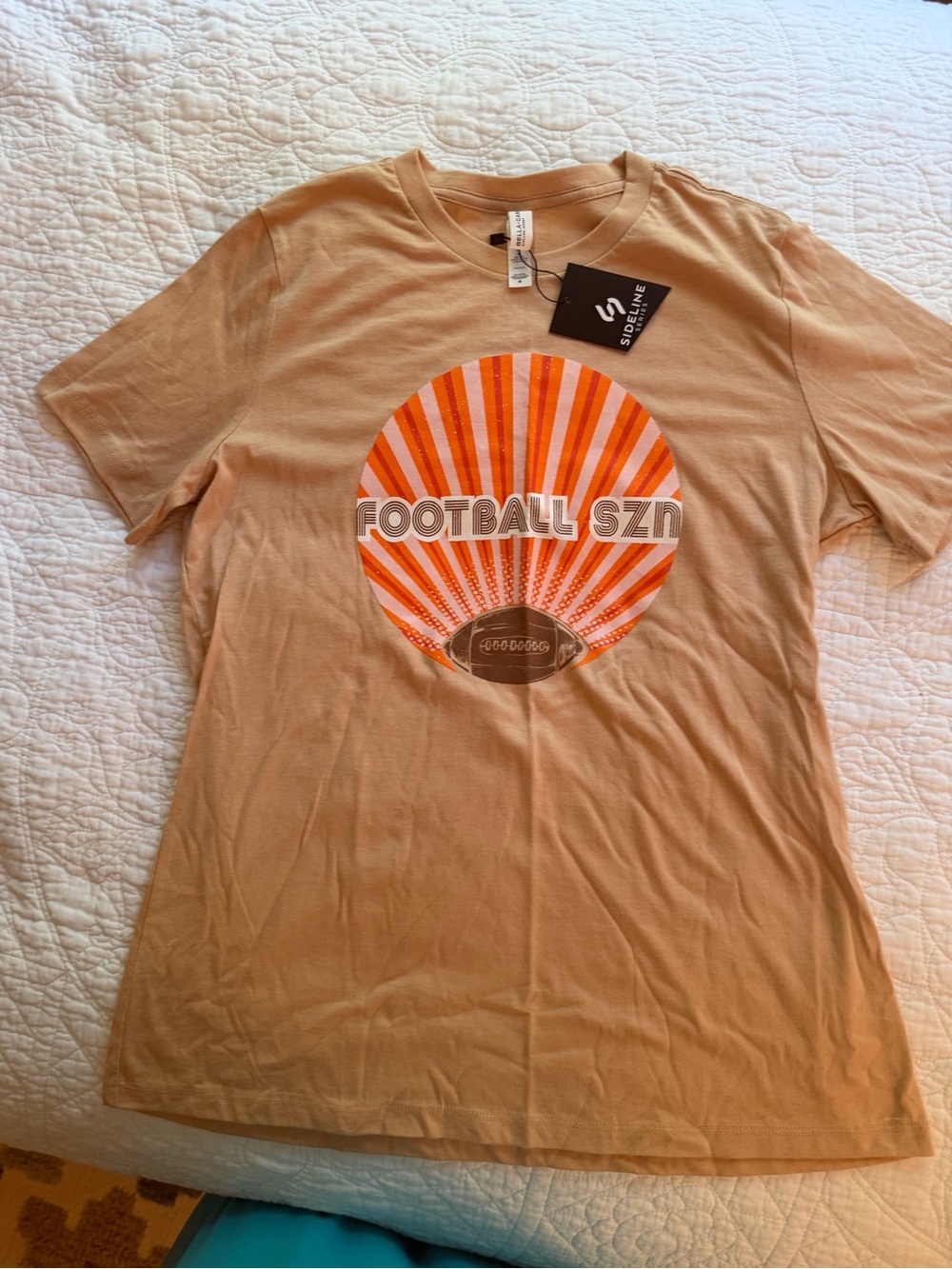 Football Theme Graphic Cotton Tshirt NWT